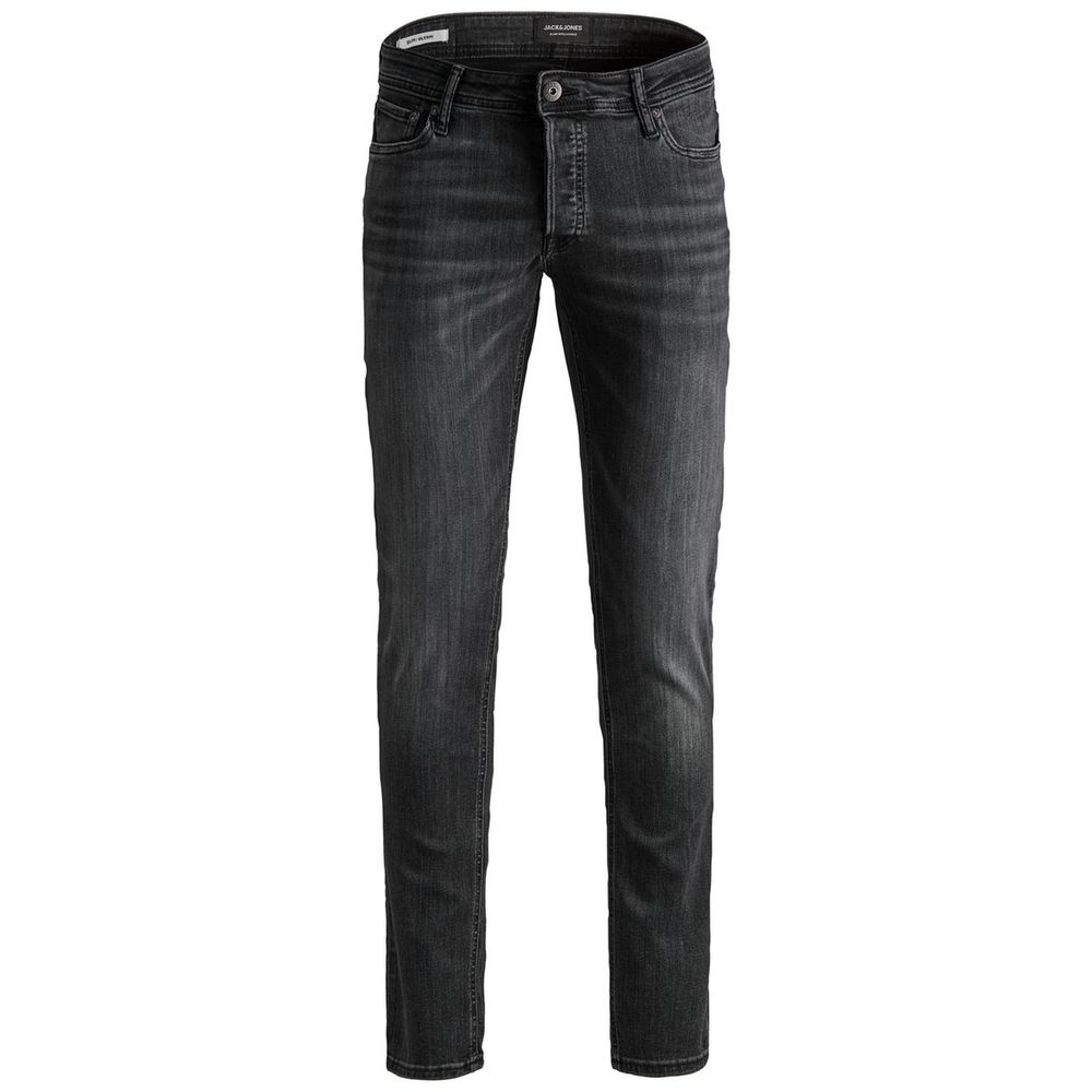 Black Organic Cotton Skinny Jeans - ventzia