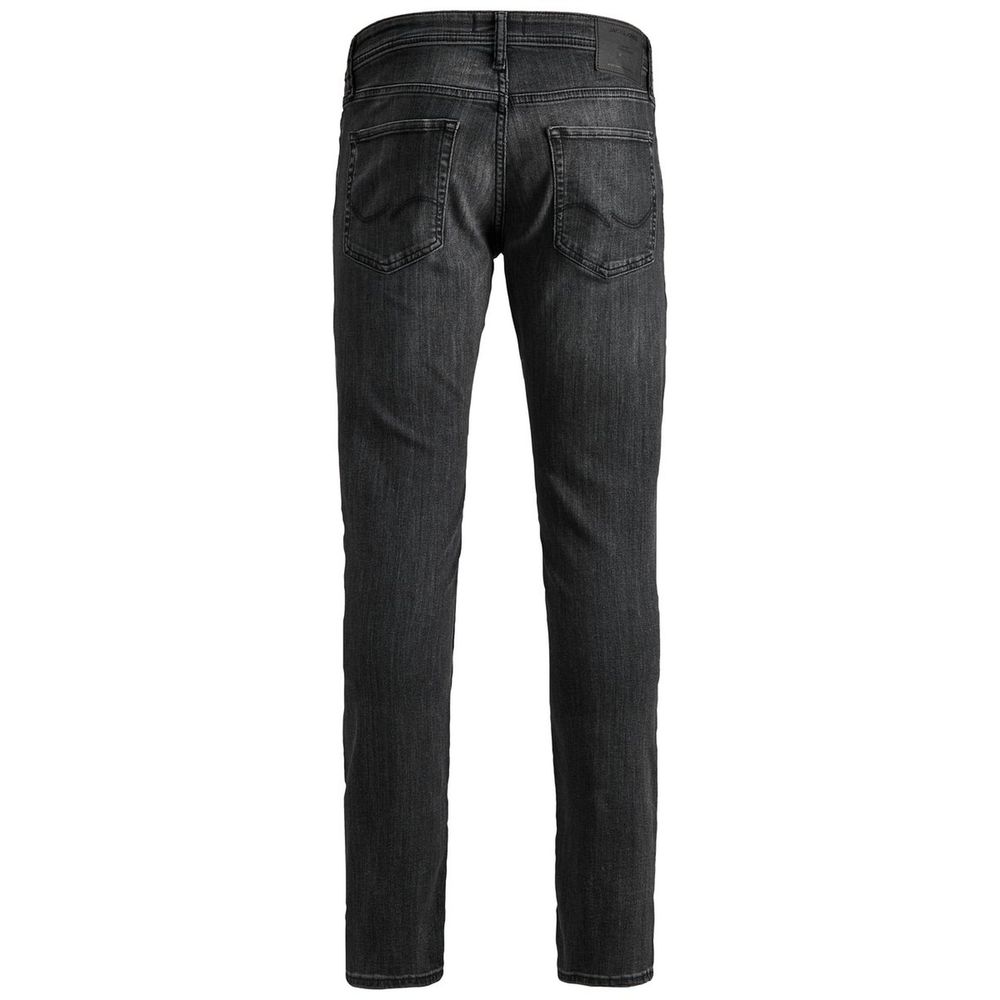 Black Organic Cotton Skinny Jeans - ventzia
