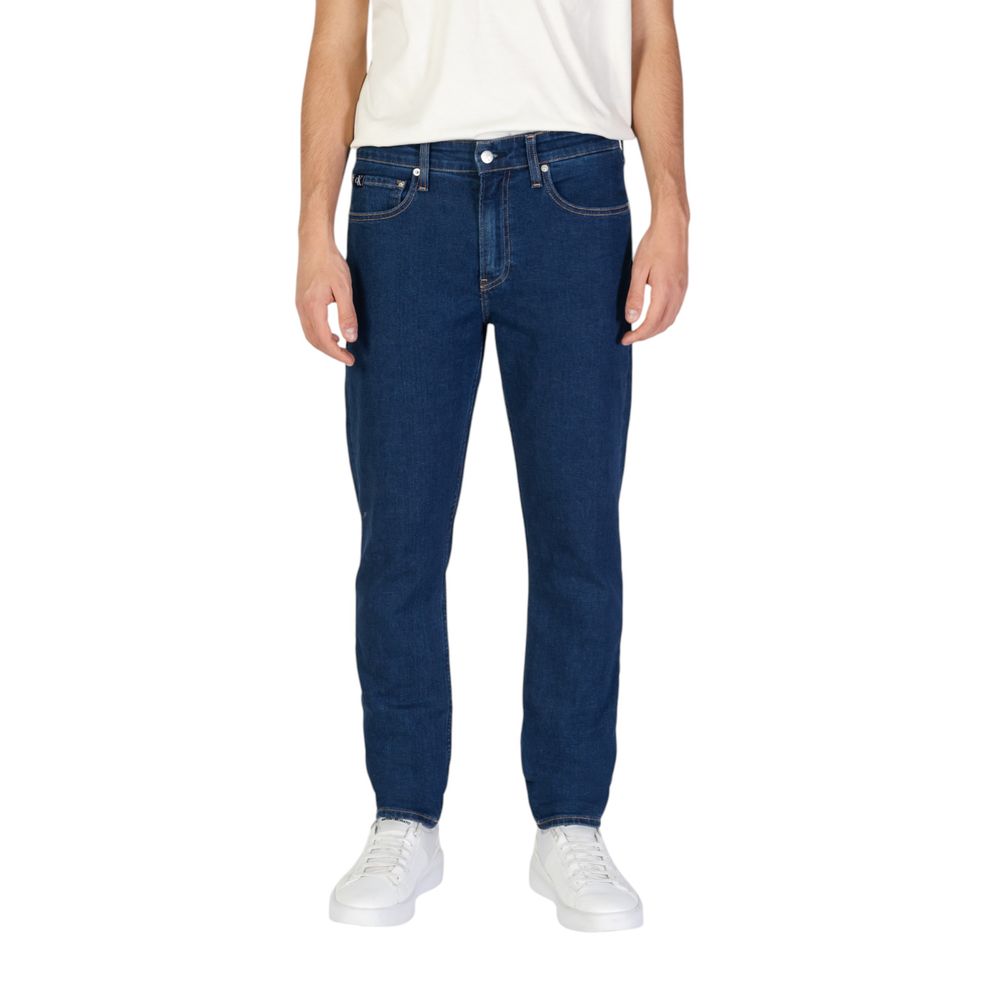Blue Cotton Slim Fit Jean - ventzia
