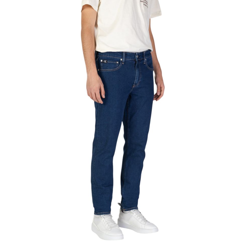 Blue Cotton Slim Fit Jean - ventzia
