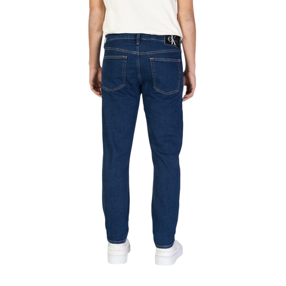 Blue Cotton Slim Fit Jeans