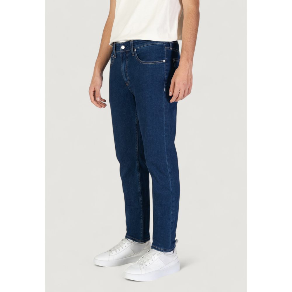 Blue Cotton Slim Fit Jean - ventzia