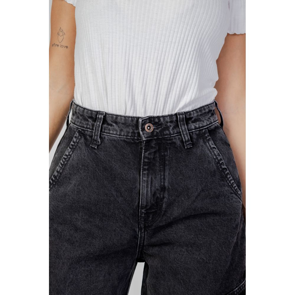 Black Cotton Boyfriend Jean - ventzia