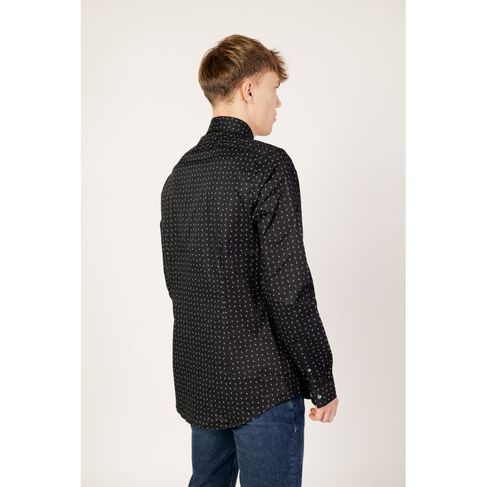 Black Cotton Shirt - ventzia