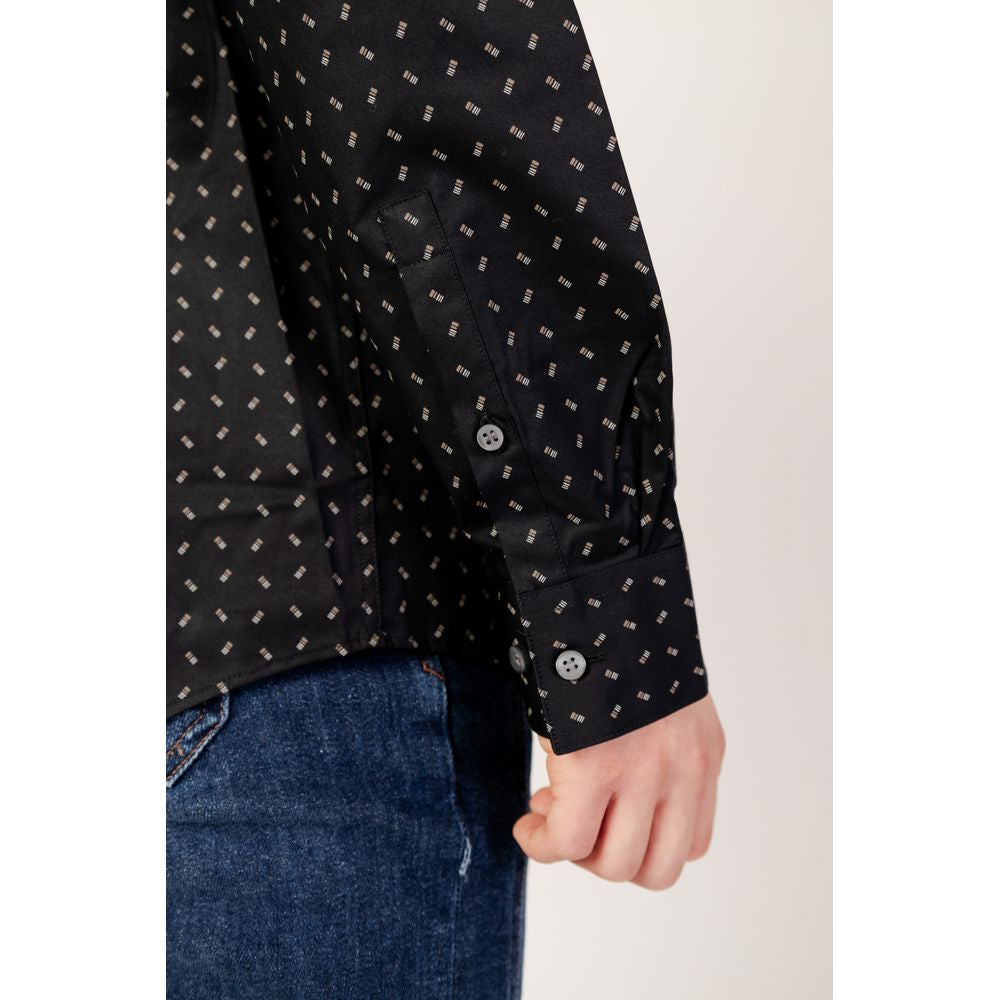 Black Cotton Shirt - ventzia