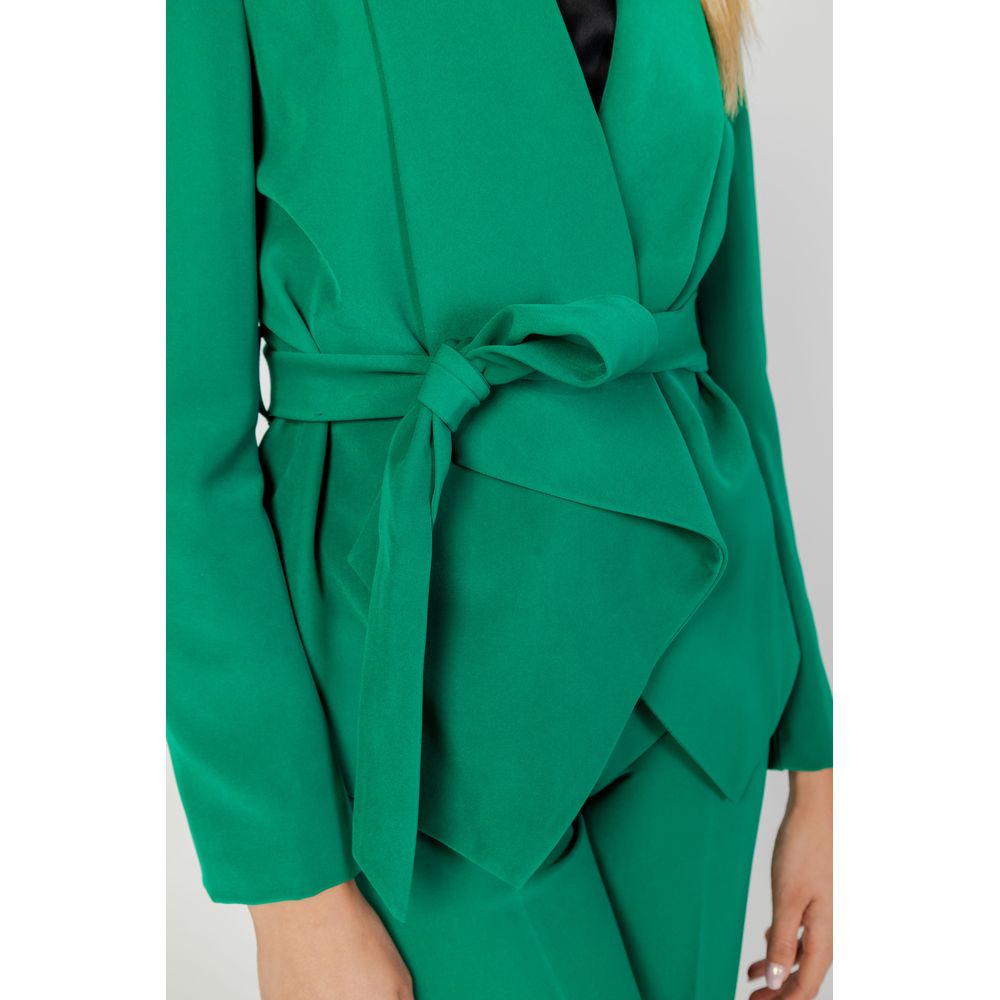 Green Polyester Blazer - ventzia