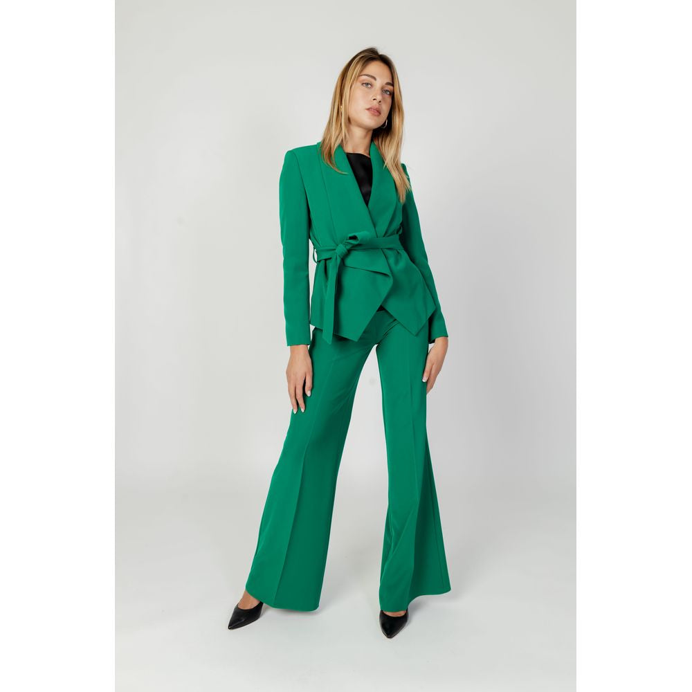 Green Polyester Blazer - ventzia