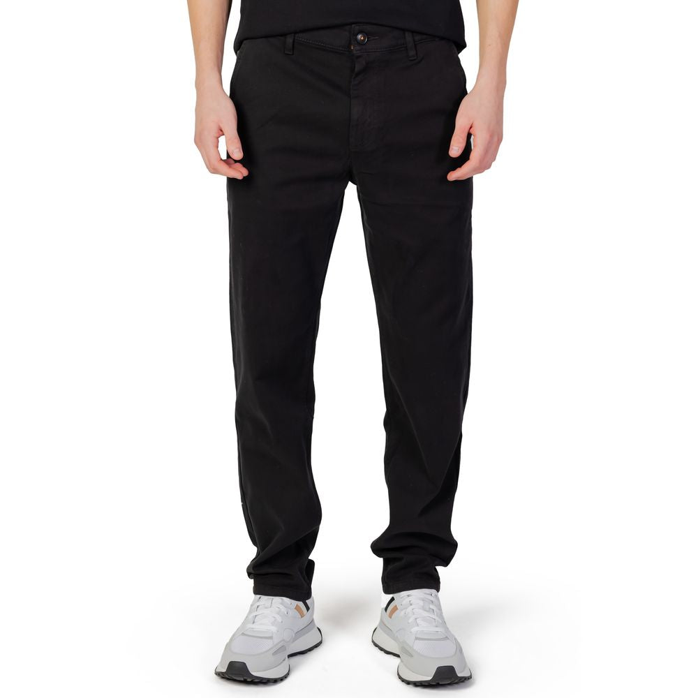 Black Cotton Pant - ventzia