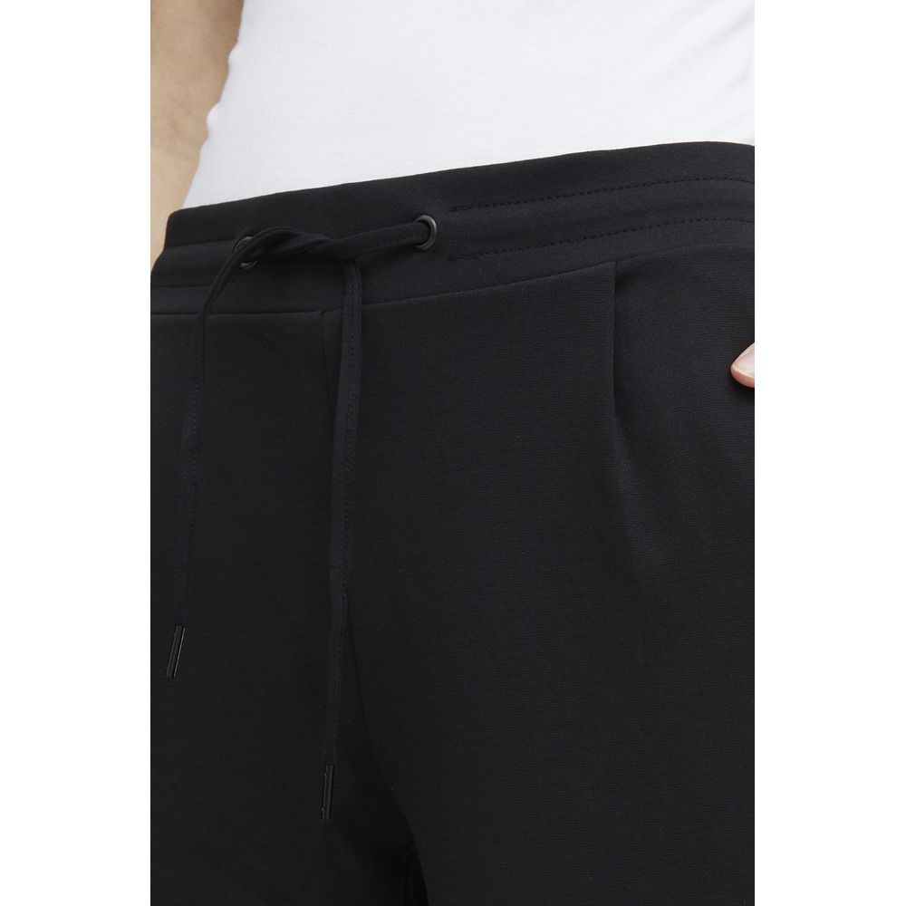 Black Polyester Pant - ventzia