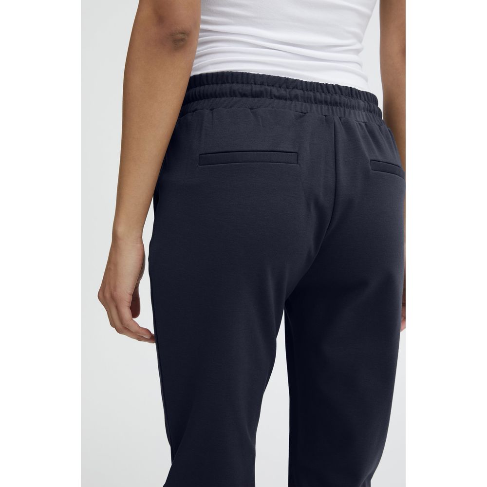 Blue Polyester Pant - ventzia