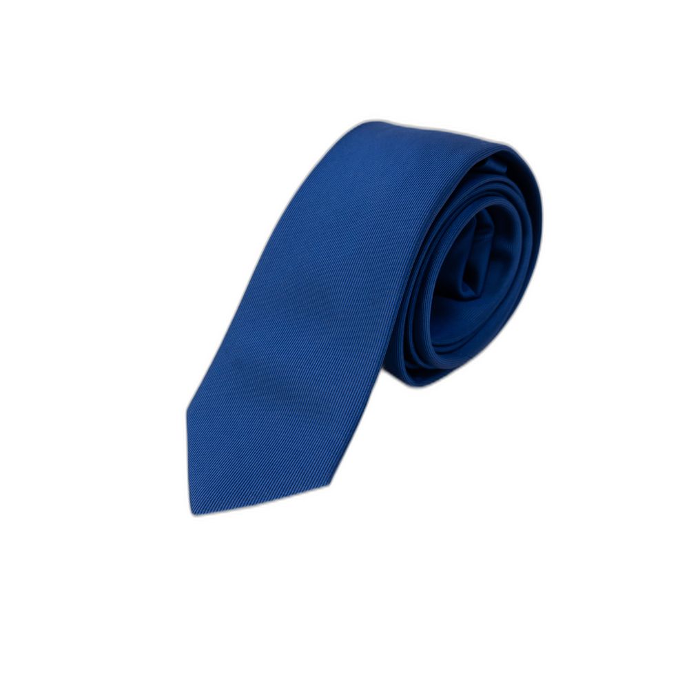 Blue Silk Ties And Formal Accessory - ventzia