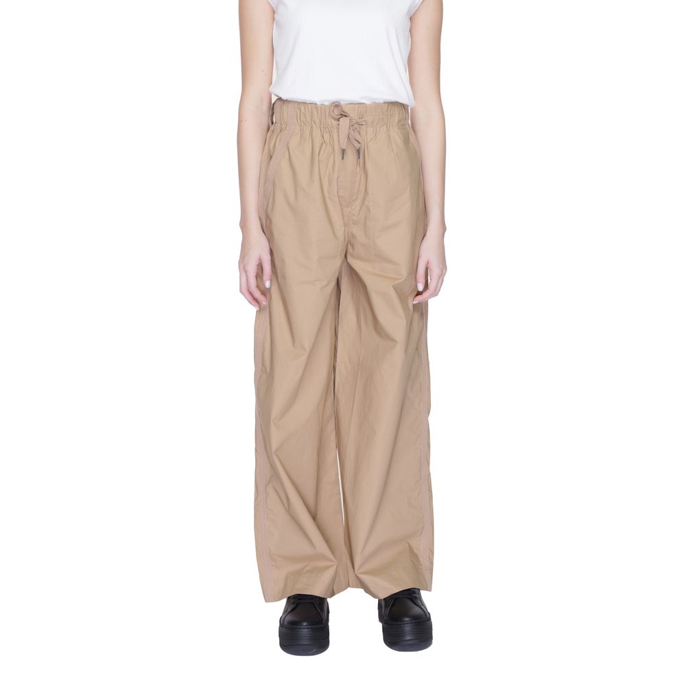 Beige Cotton Pant - ventzia