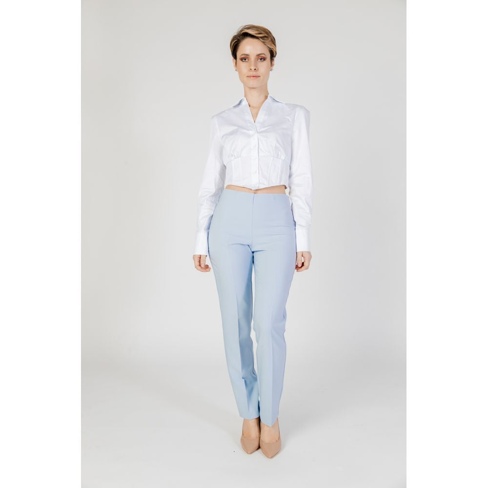 Blue Polyester Pant - ventzia