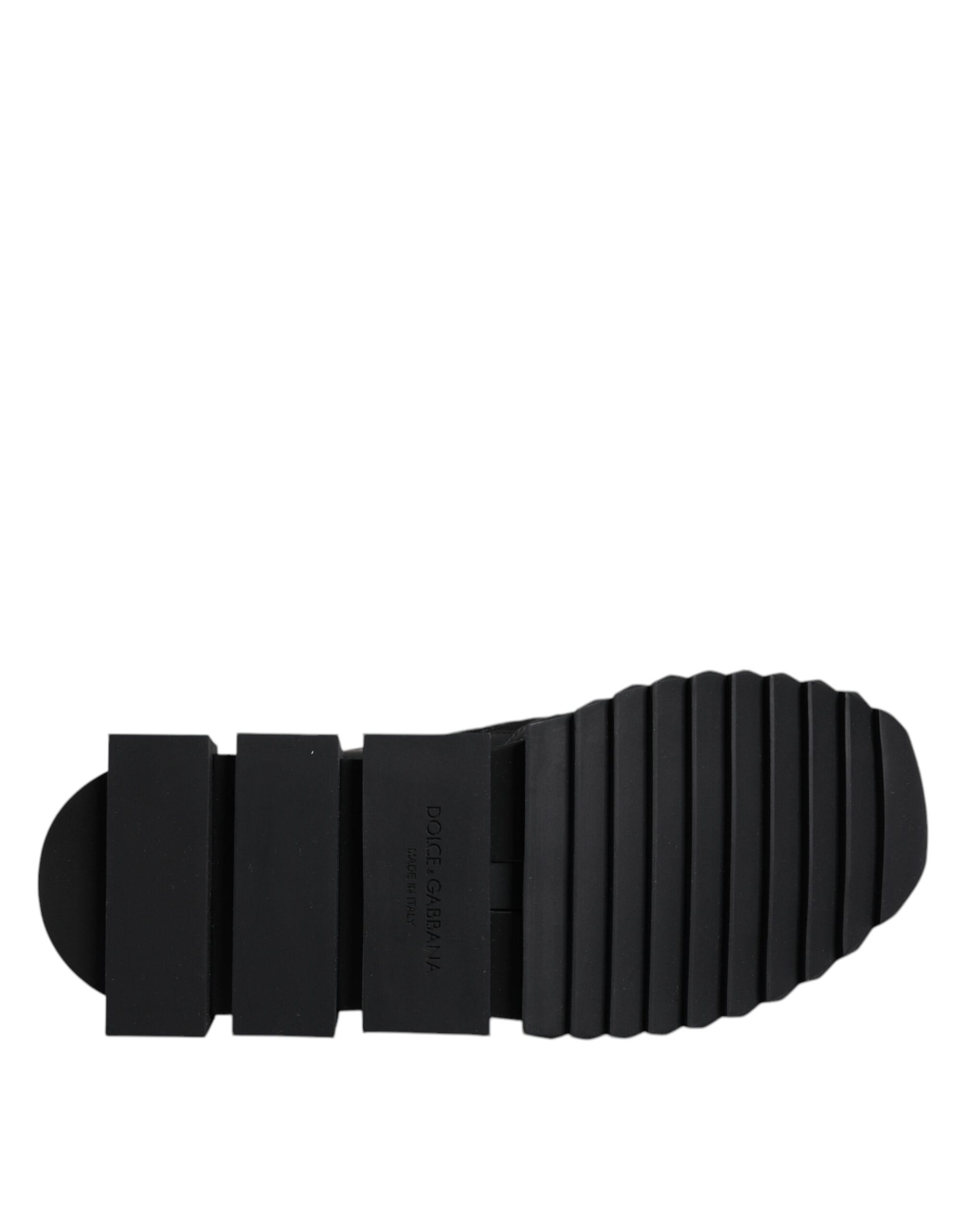 Black Sorrento Logo Men Sneakers Socks Shoes - ventzia
