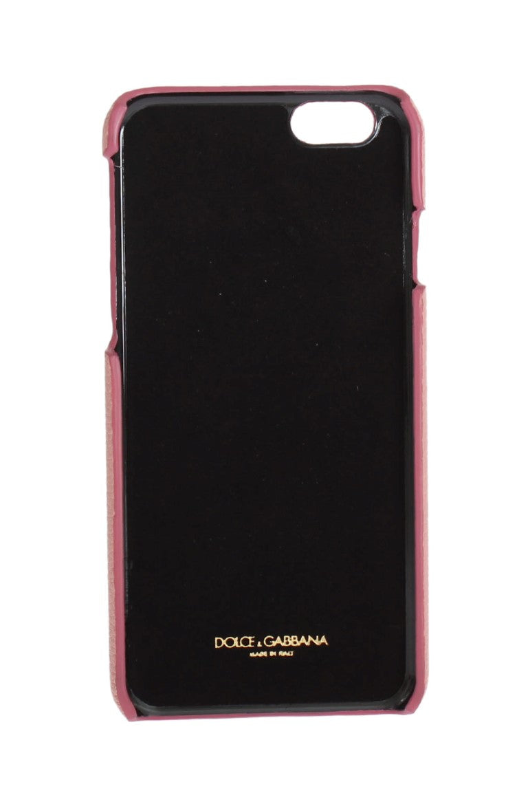 Chic Pink Leather Heart-Embellished Phone Cover - ventzia