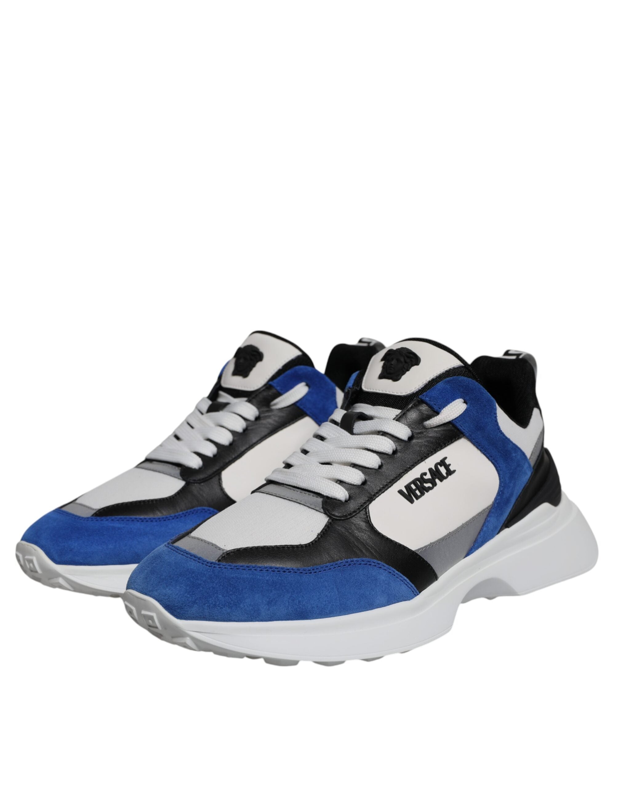 Multicolor Canvas Quad Fabric Medusa Low Top Sneakers Shoes - ventzia