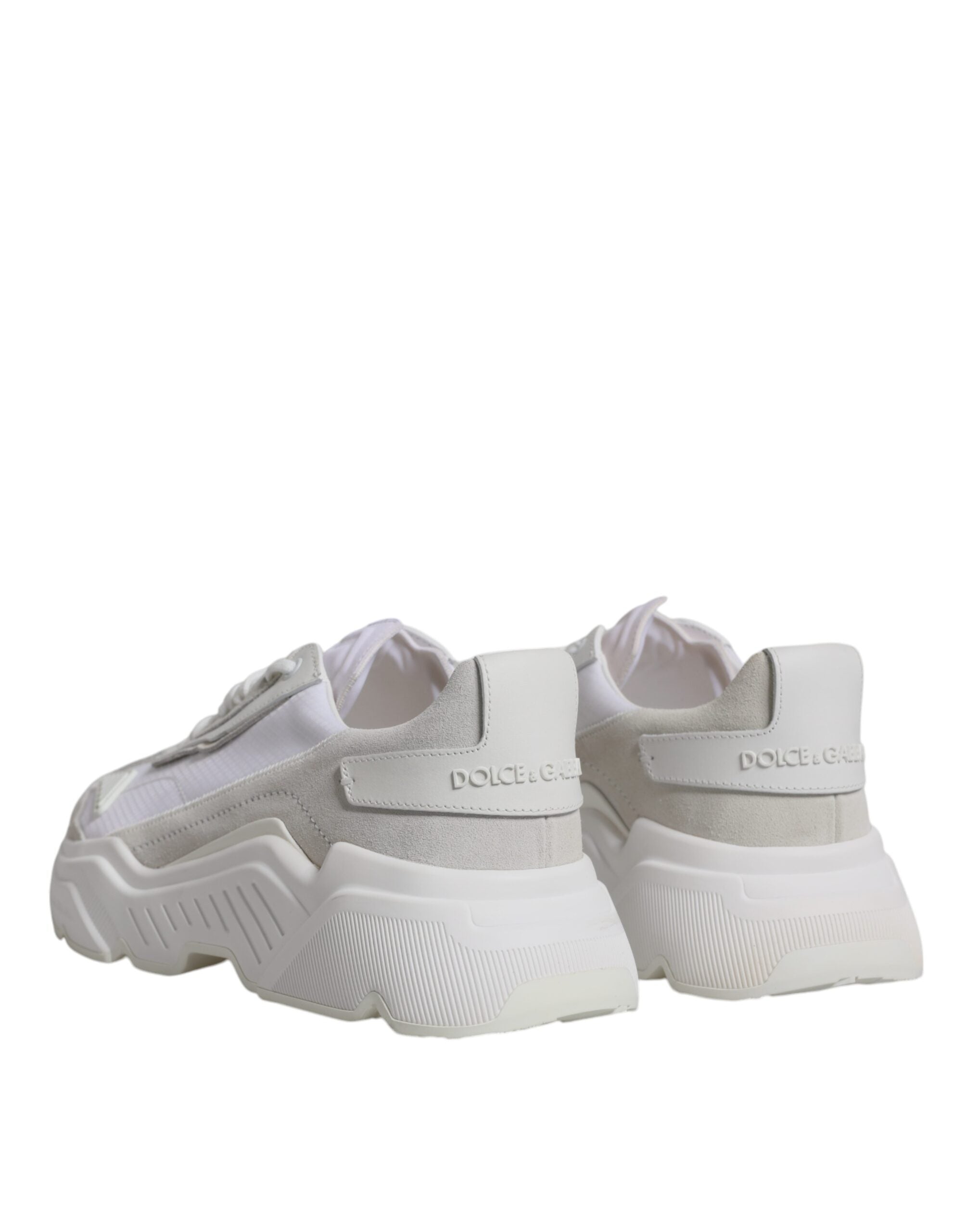 White Leather Daymaster Low Top Sneakers Shoes - ventzia