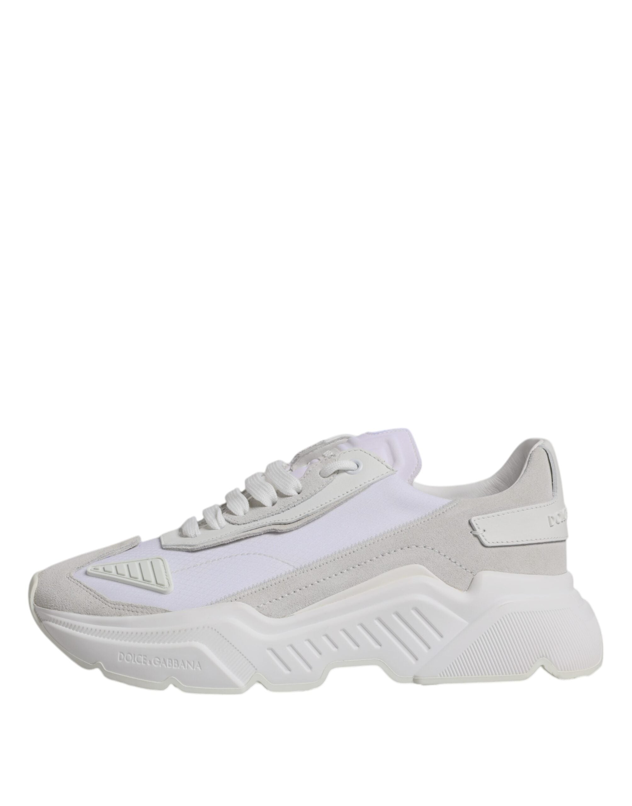 White Leather Daymaster Low Top Sneakers Shoes - ventzia