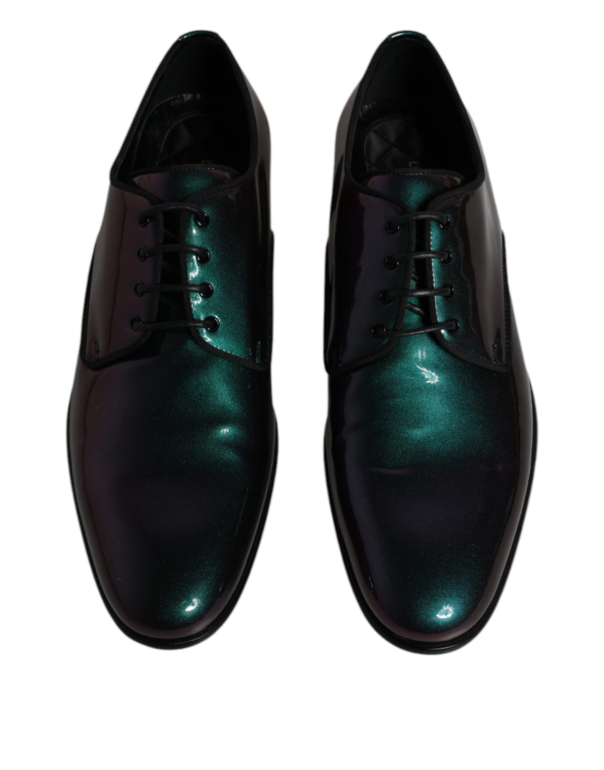 Peacock Patent Leather Derby Men Dress Shoes - ventzia