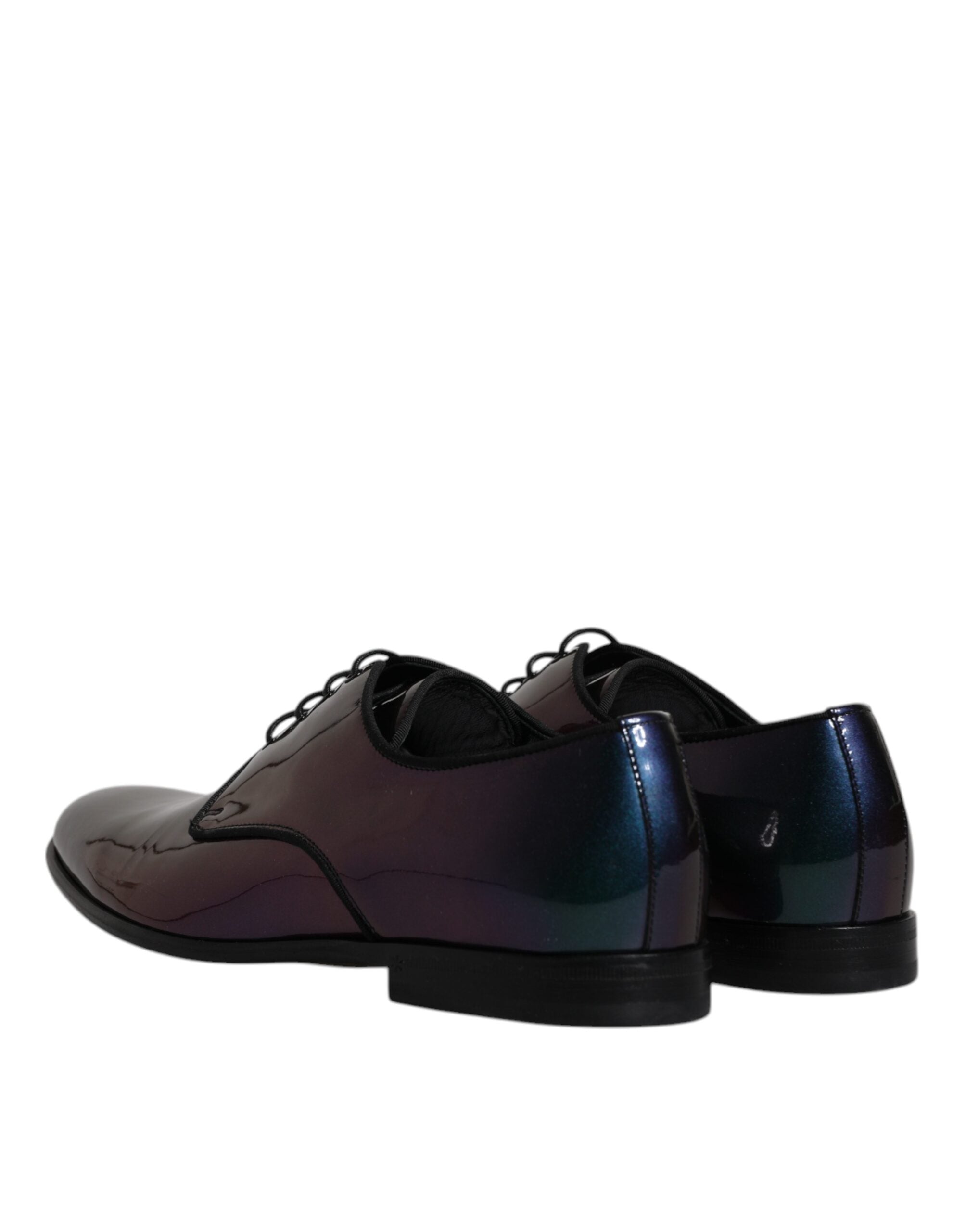 Peacock Patent Leather Derby Men Dress Shoes - ventzia
