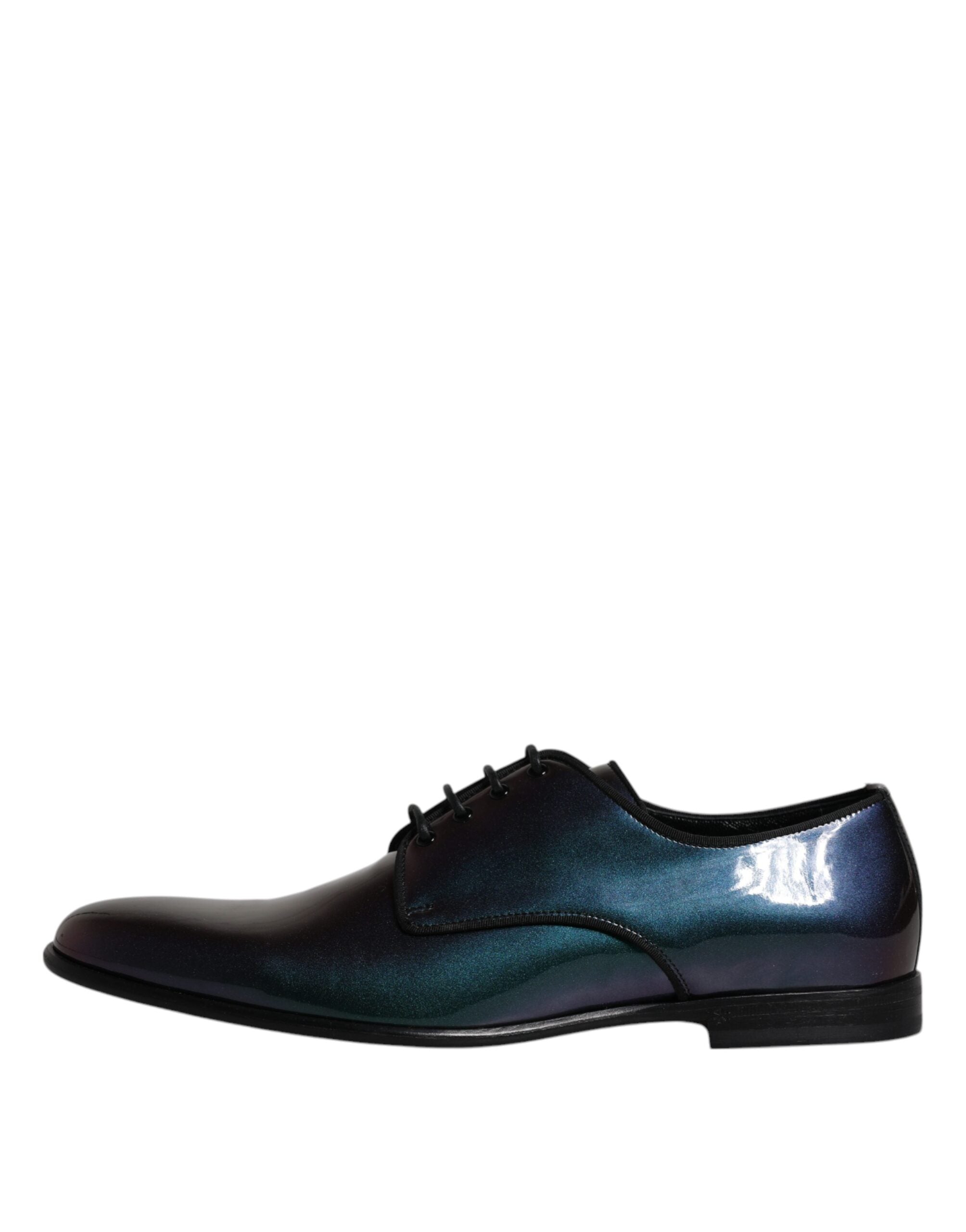 Peacock Patent Leather Derby Men Dress Shoes - ventzia