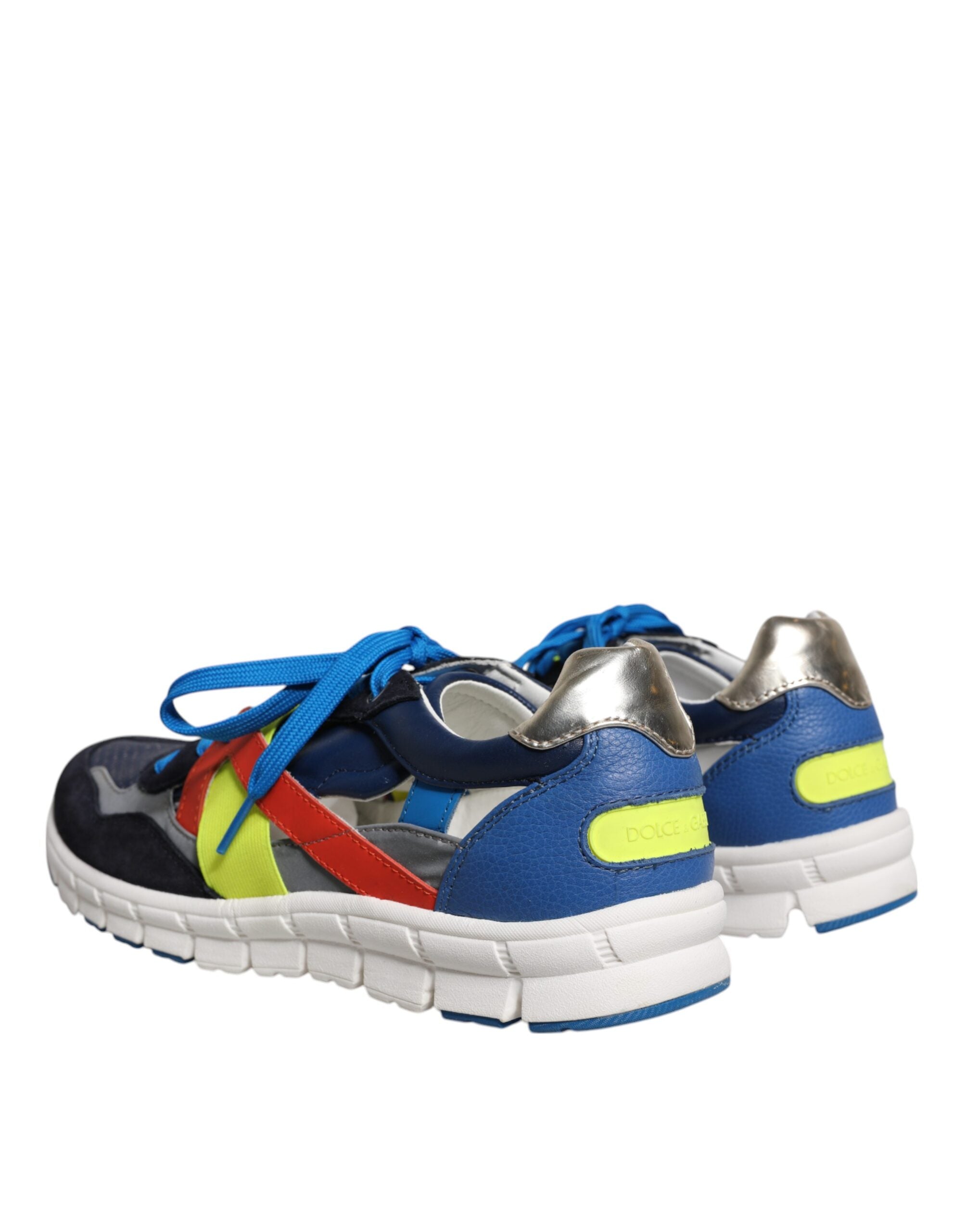 Multicolor Leather Suede Low Top Sneakers Shoes - ventzia