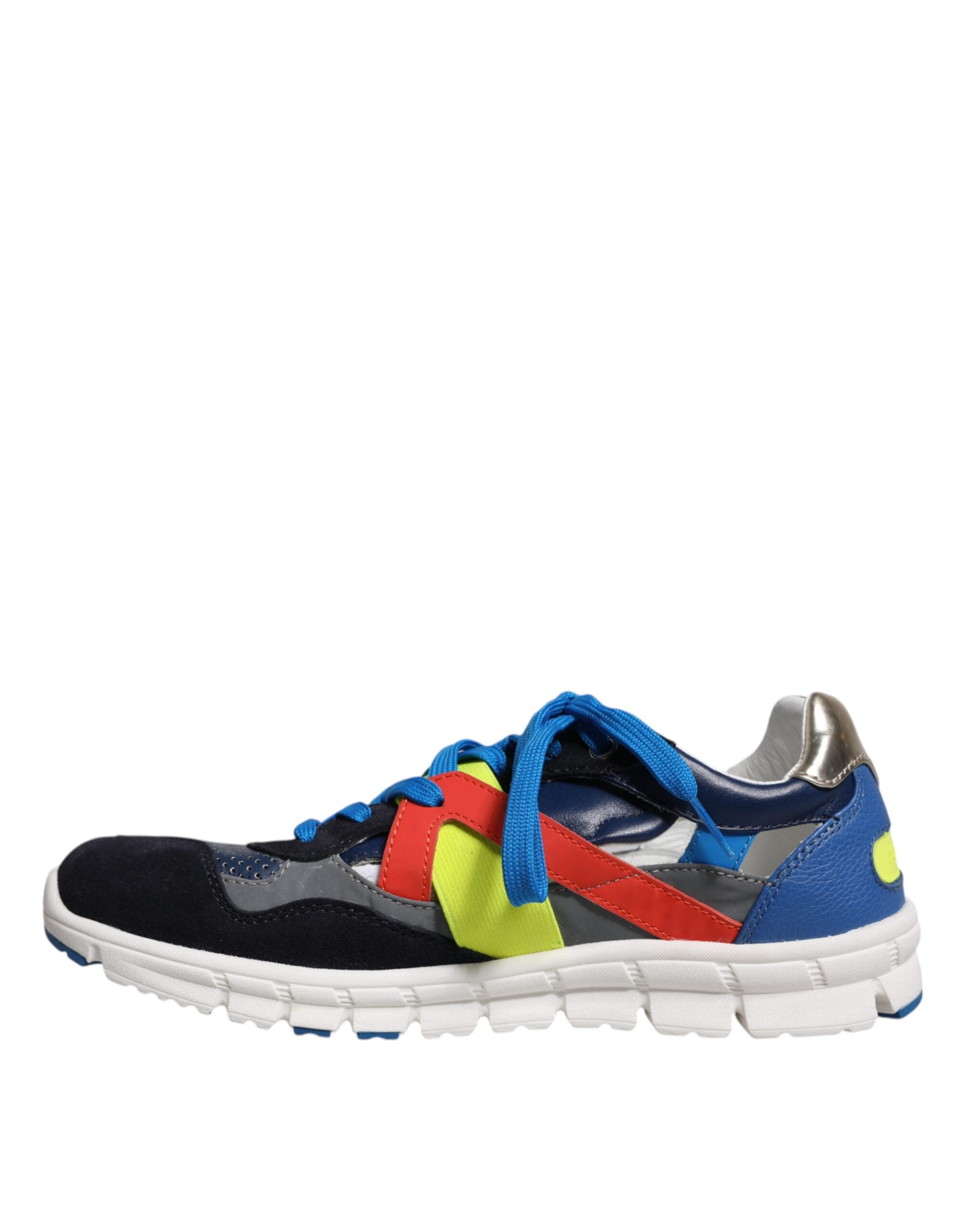 Multicolor Leather Suede Low Top Sneakers Shoes - ventzia