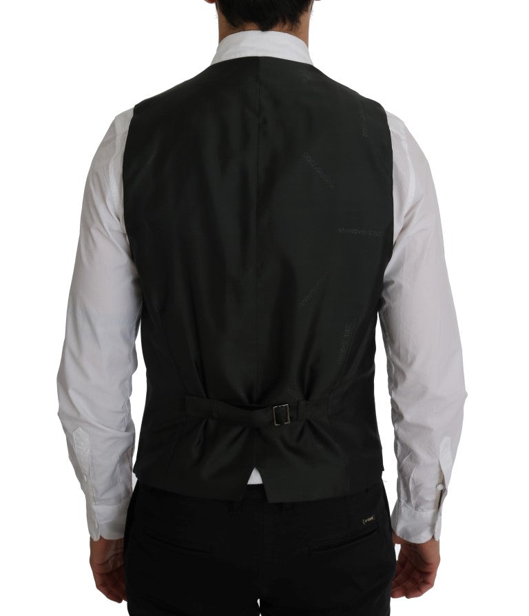Elegant Striped Vest Waistcoat - ventzia