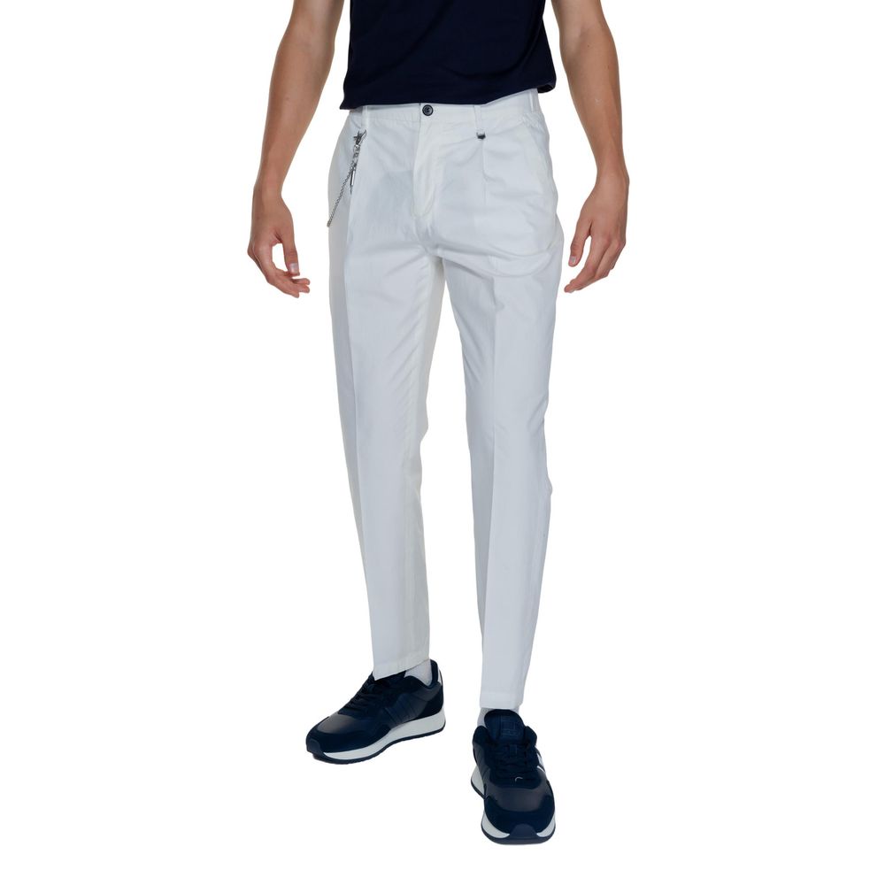White Cotton Pant - ventzia