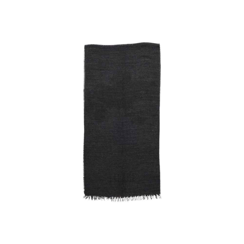 Gray Polyacrylic Scarf - ventzia