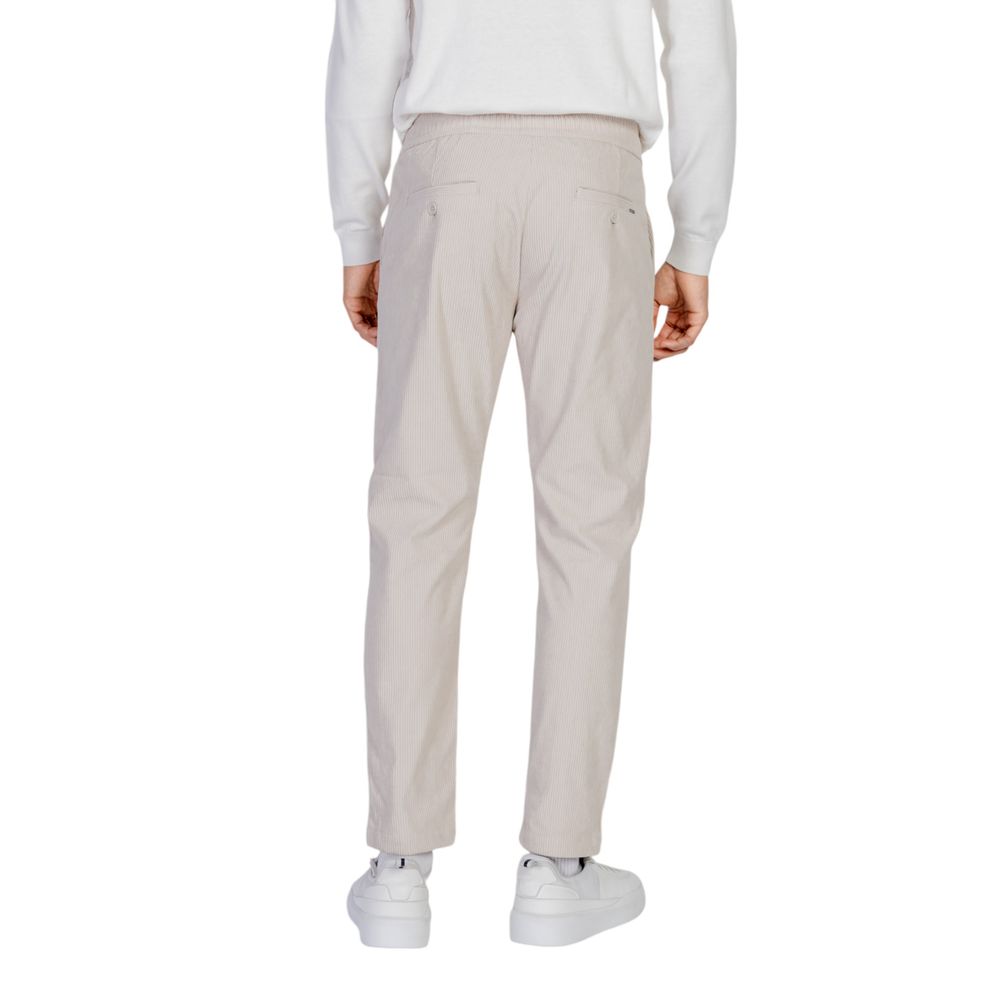 Beige Polyester Pant - ventzia