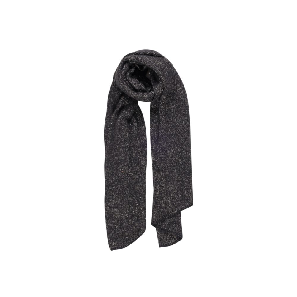 Black Recycled Polyester Scarf - ventzia