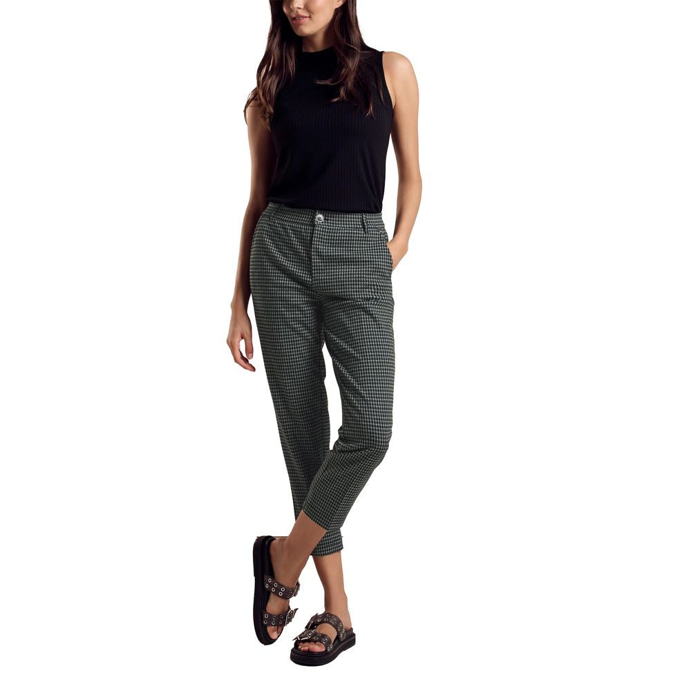 Green Polyester Pant - ventzia