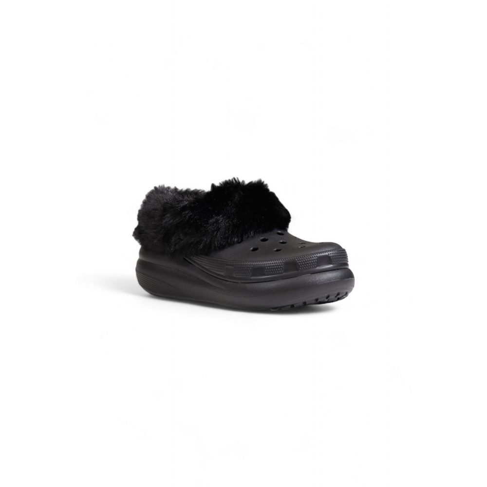 Black Synthetic Sandal - ventzia