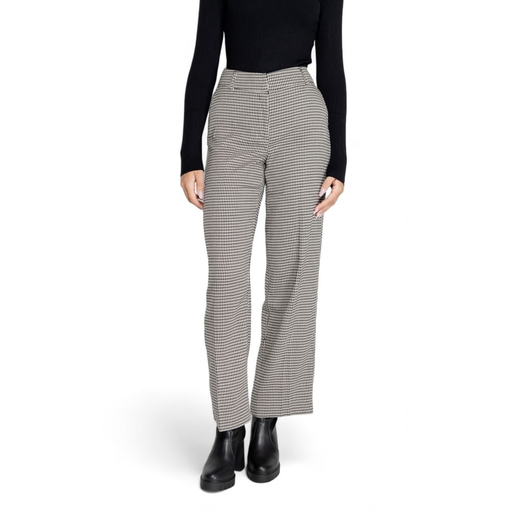 Black Polyester Pant - ventzia