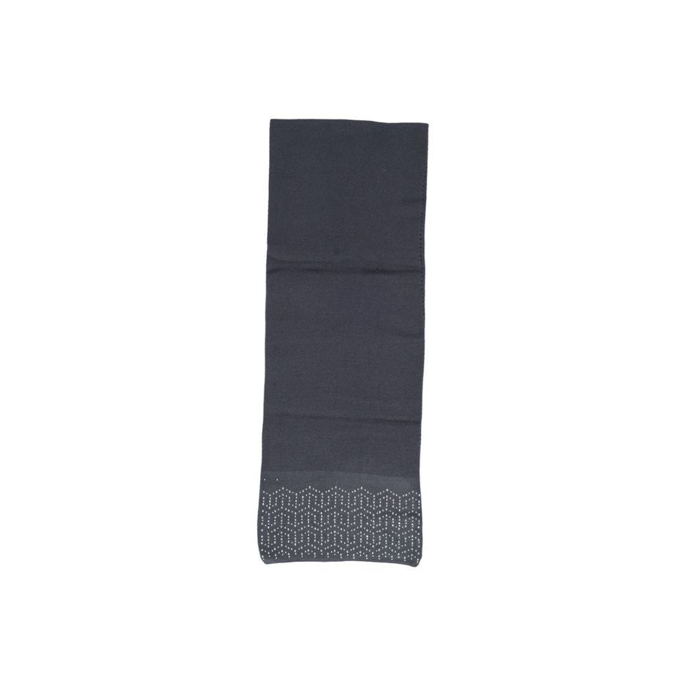 Gray Polyester Scarf - ventzia