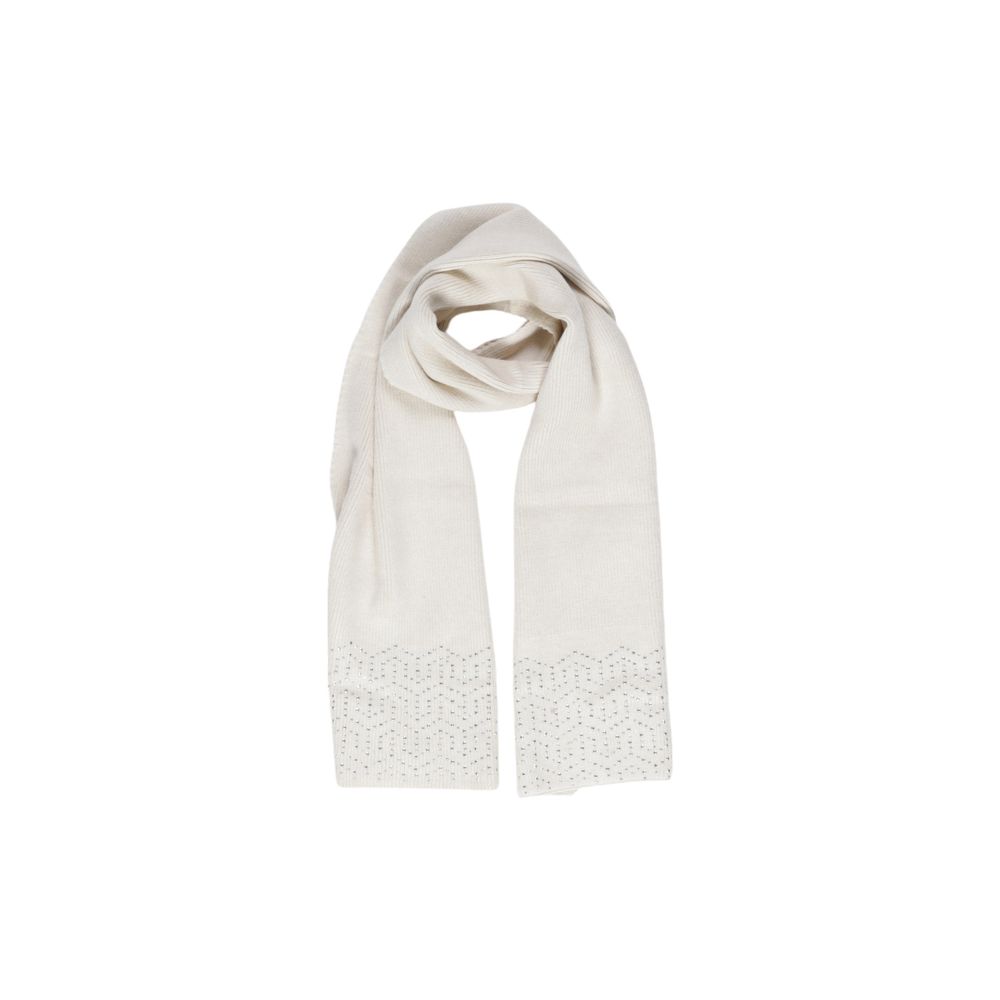 Beige Polyester Scarf - ventzia