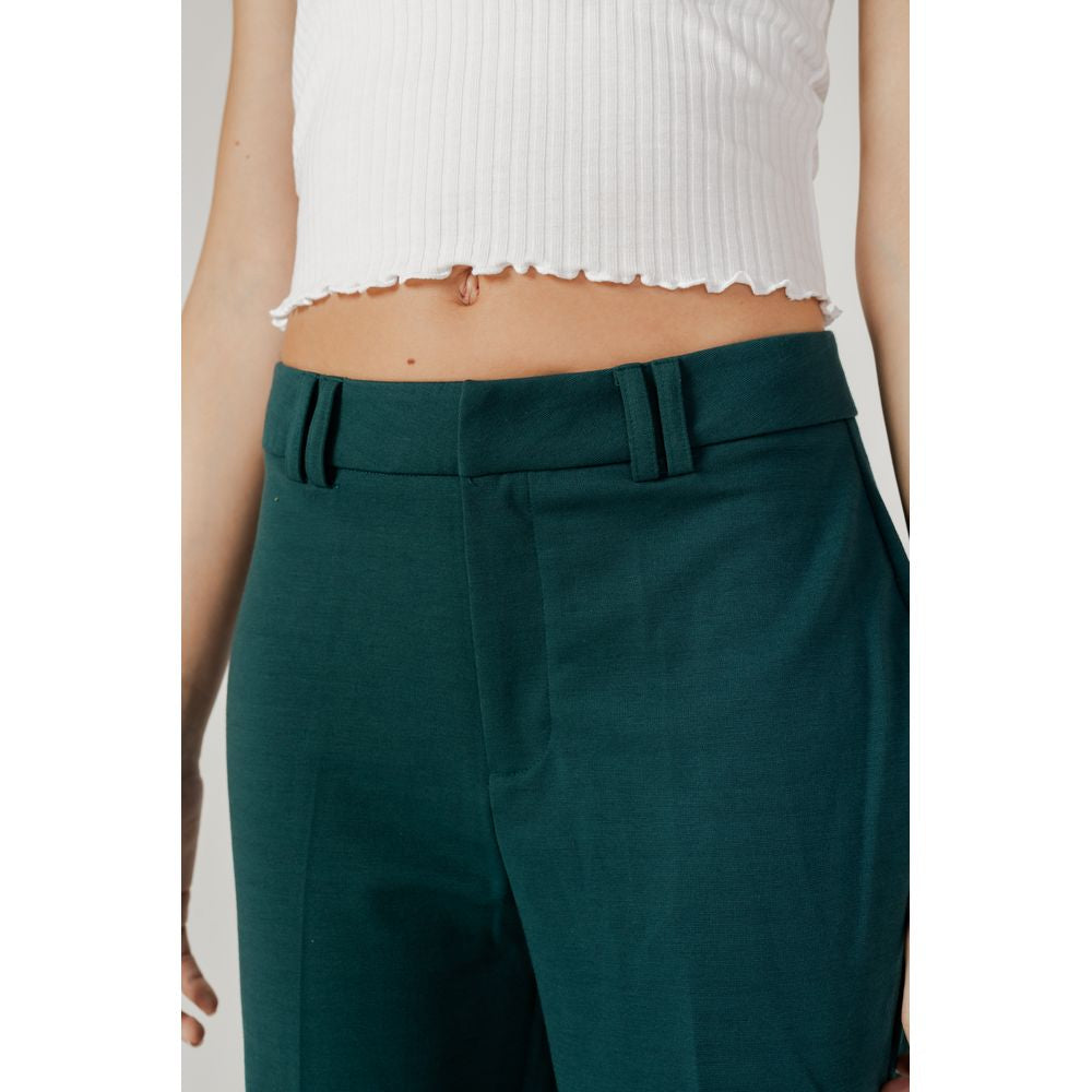 Green Polyester Pant - ventzia