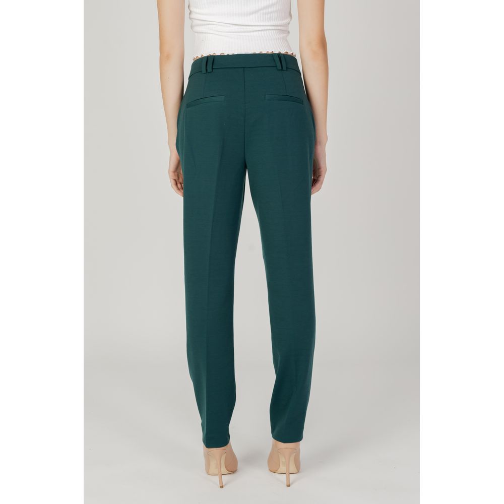 Green Polyester Pant - ventzia