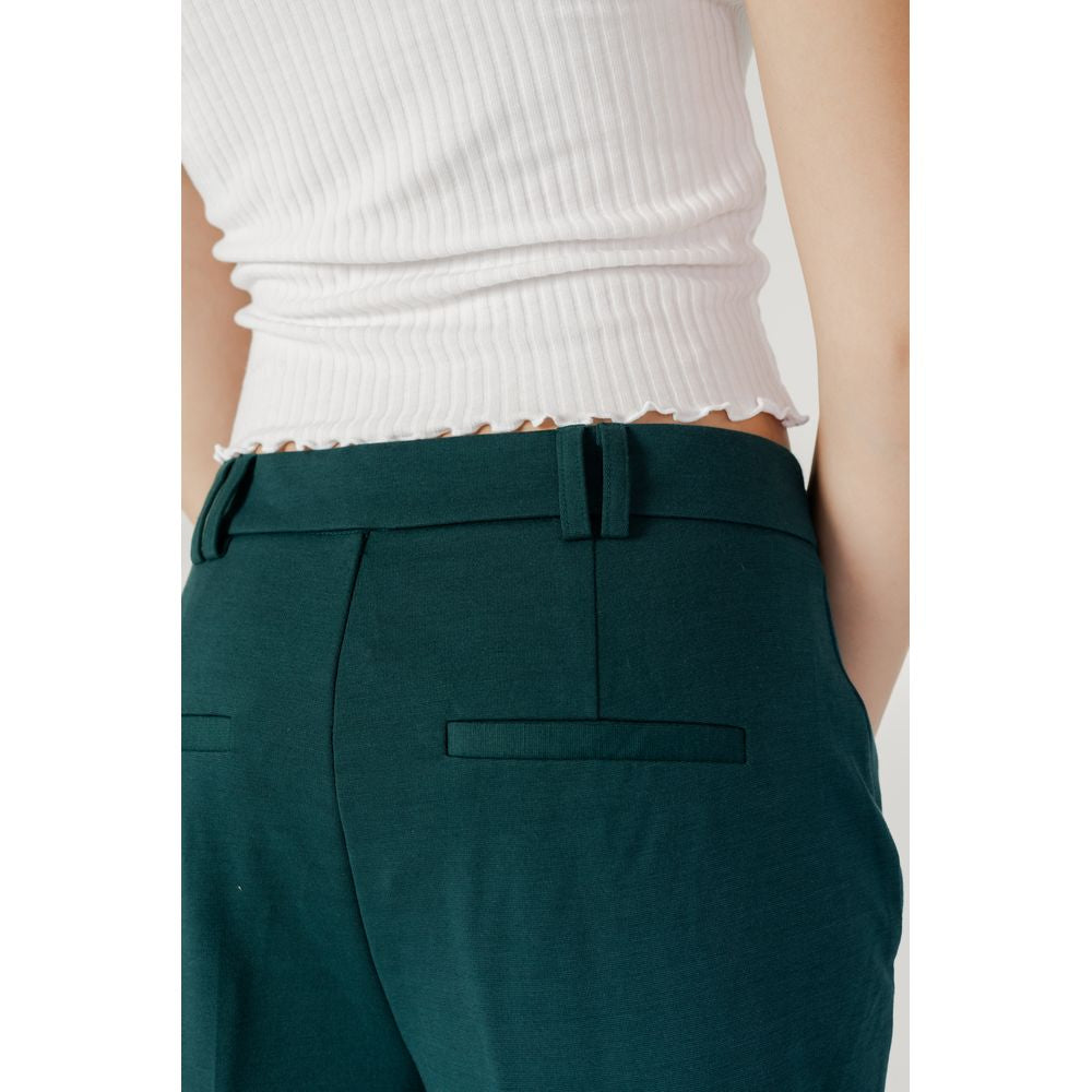 Green Polyester Pant - ventzia