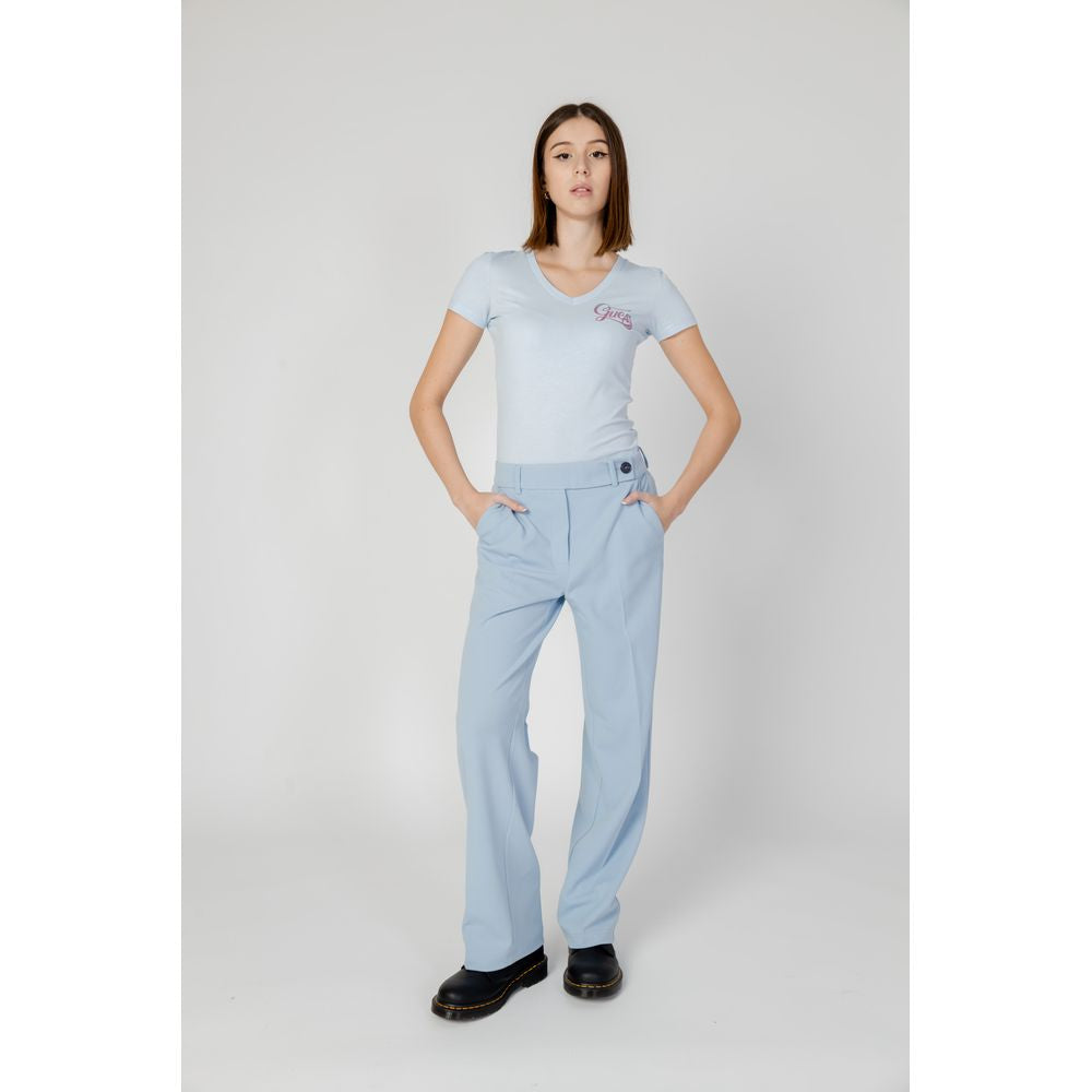 Blue Polyester Pant - ventzia