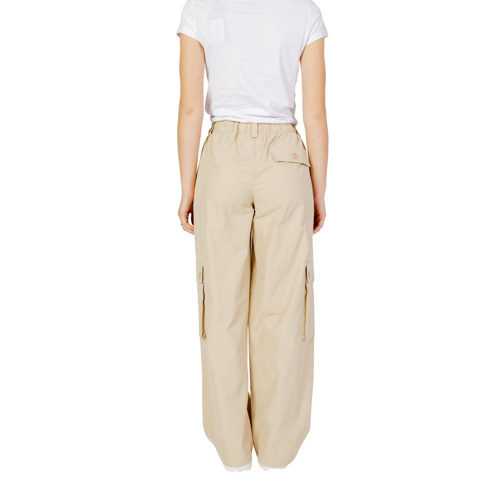 Beige Cotton Pant - ventzia