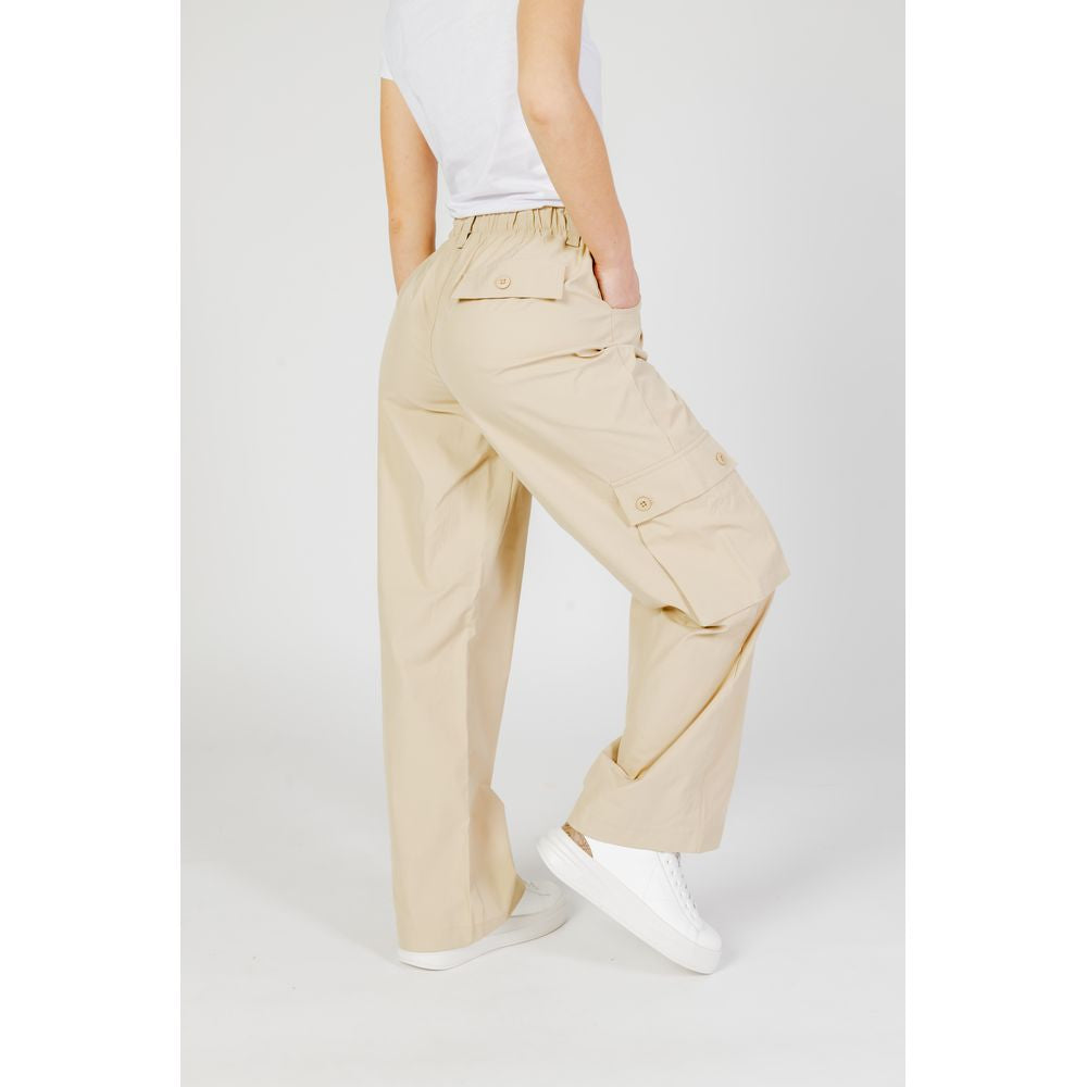 Beige Cotton Pant - ventzia