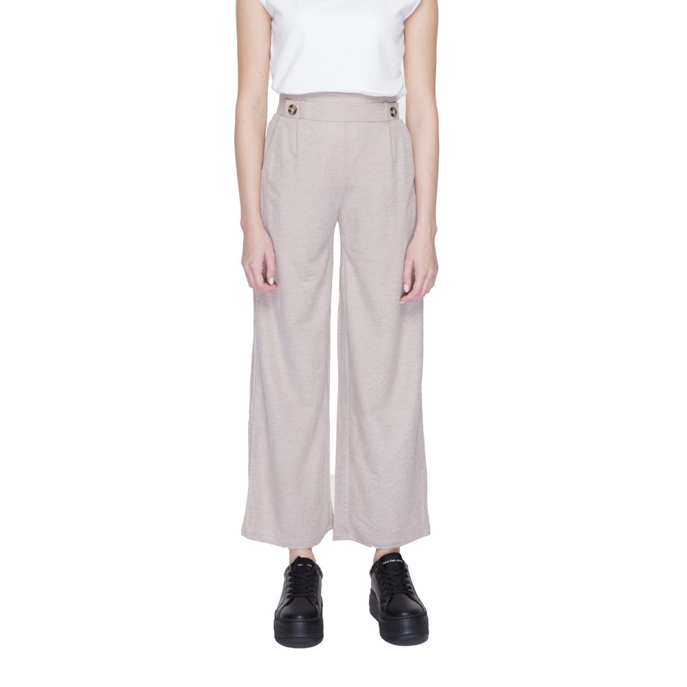 Gray Viscose Casual Pants - ventzia