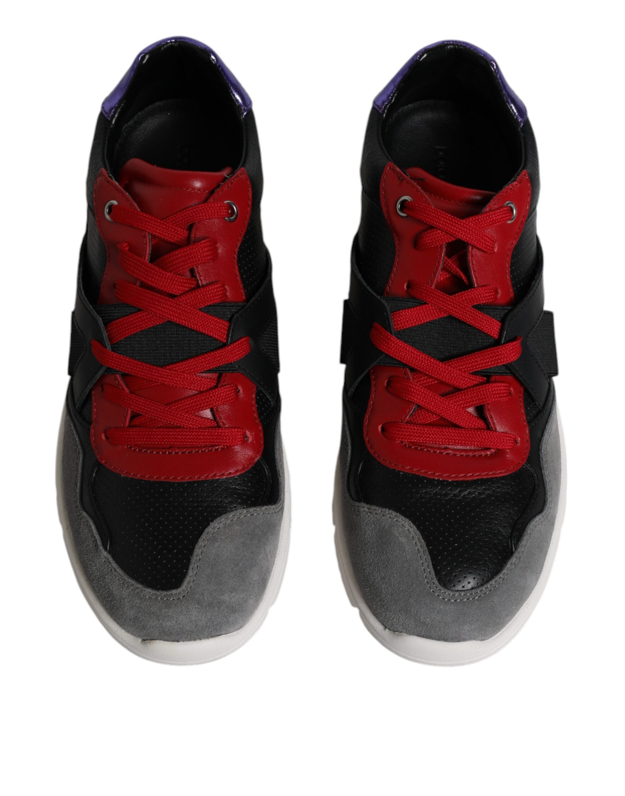 Multicolor Leather Suede Low Top Sneakers Shoes - ventzia