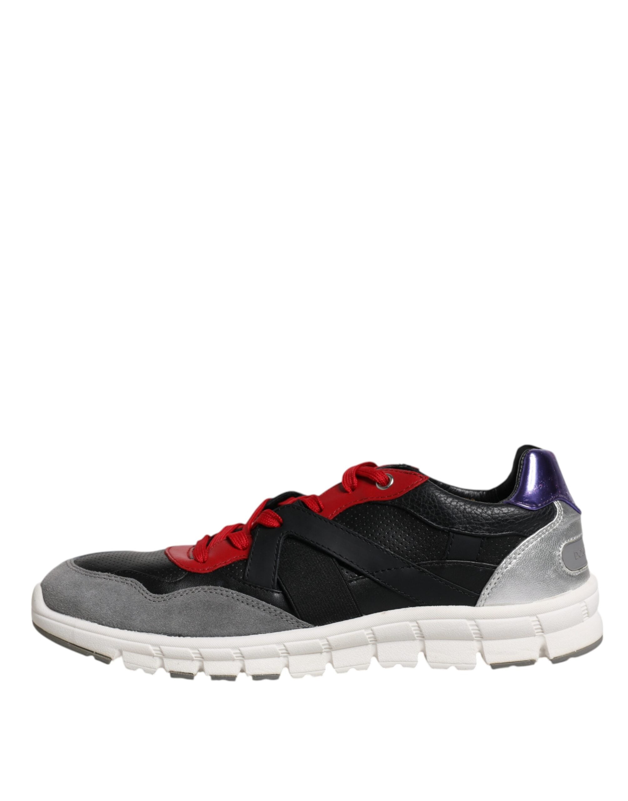 Multicolor Leather Suede Low Top Sneakers Shoes - ventzia