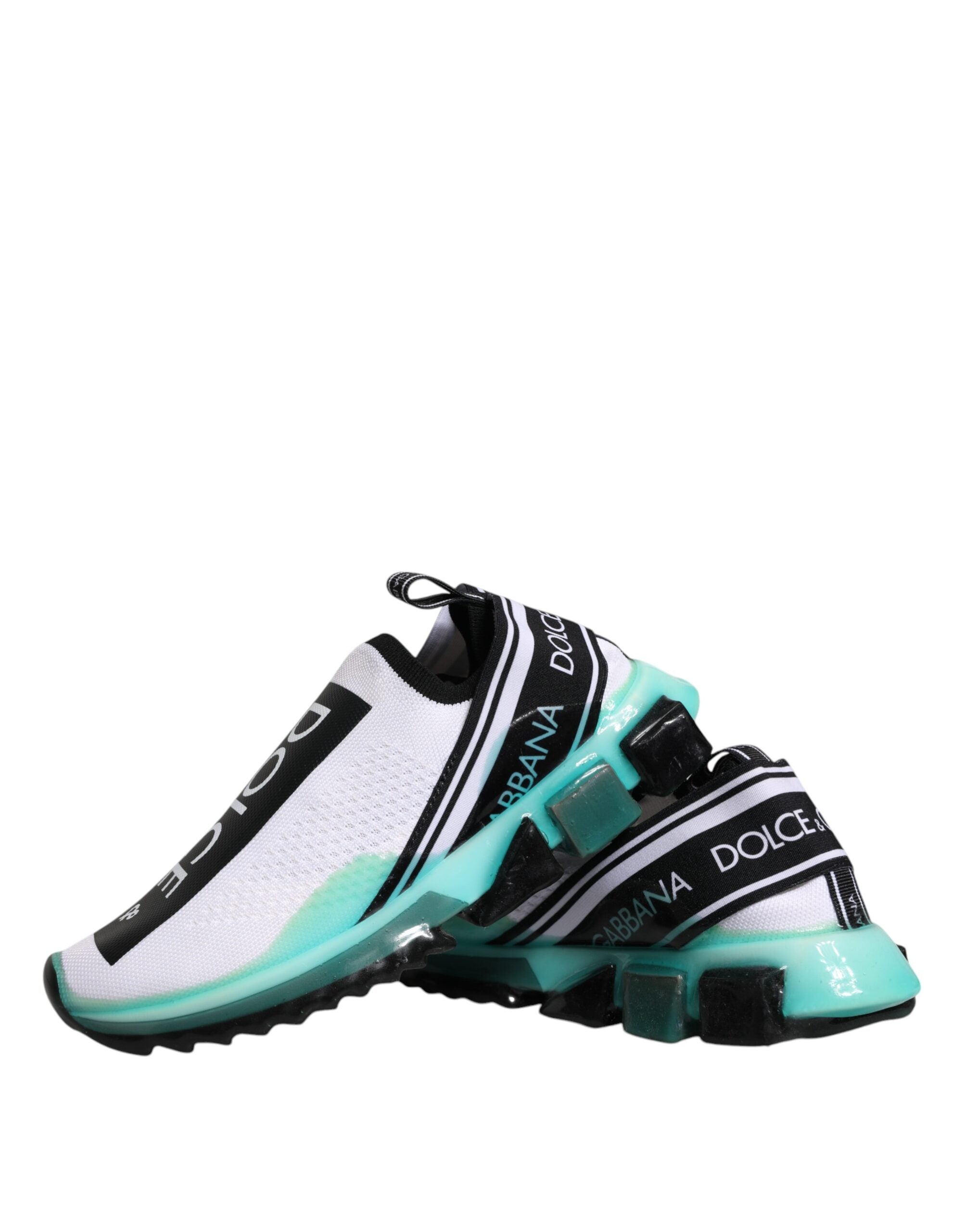 White Blue Sorrento Slip On Sneakers Shoes - ventzia