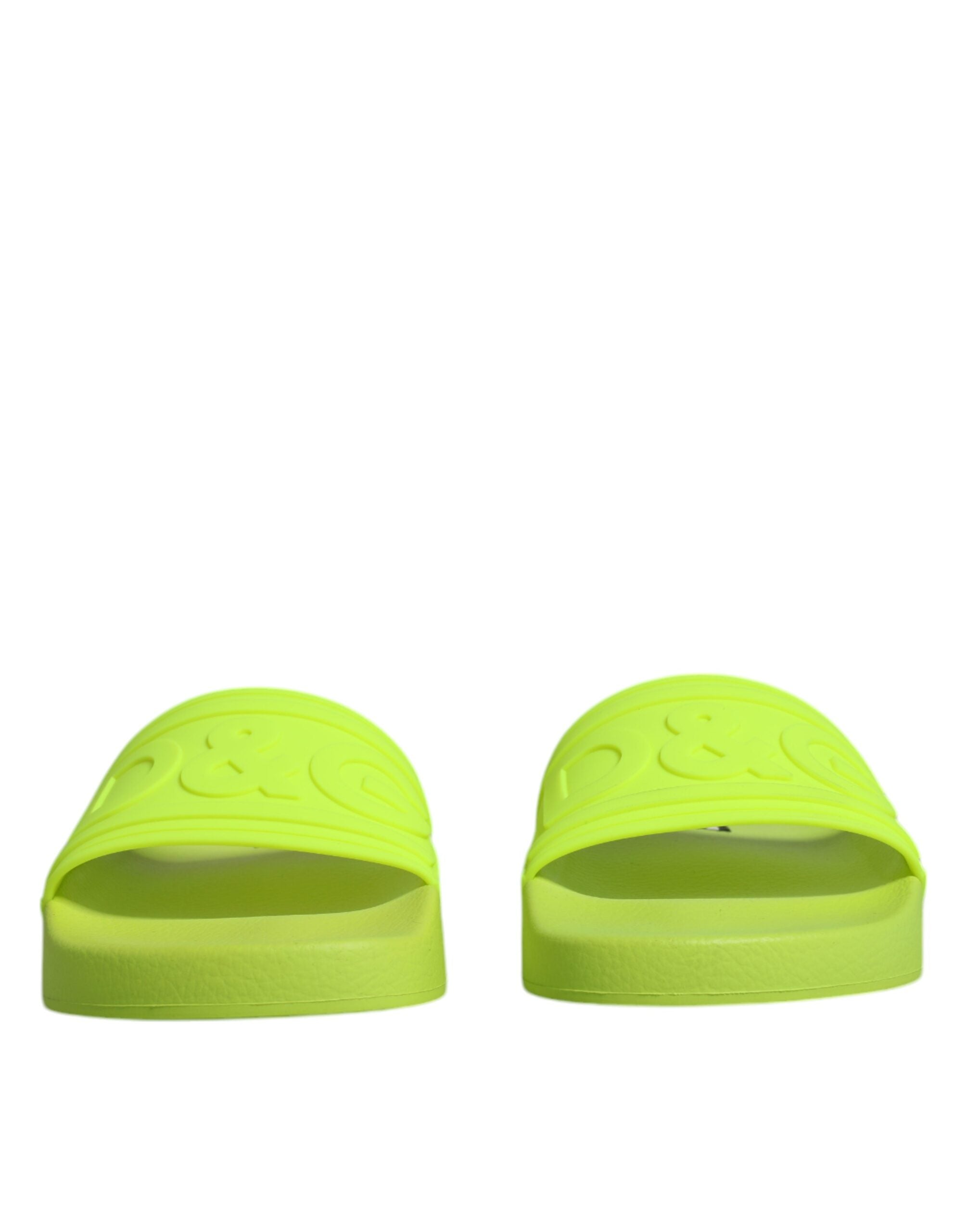 Green Rubber Slides Sandals Beachwear Shoes - ventzia