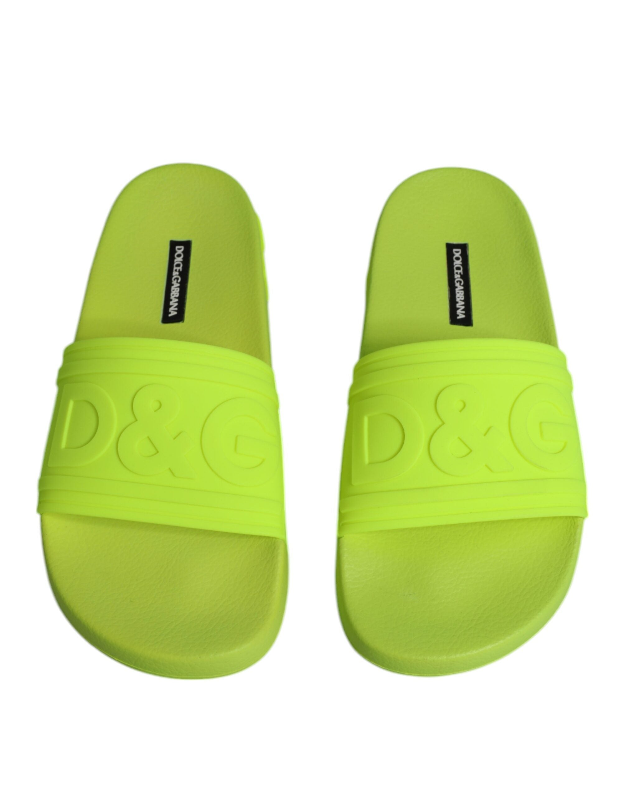 Green Rubber Slides Sandals Beachwear Shoes - ventzia