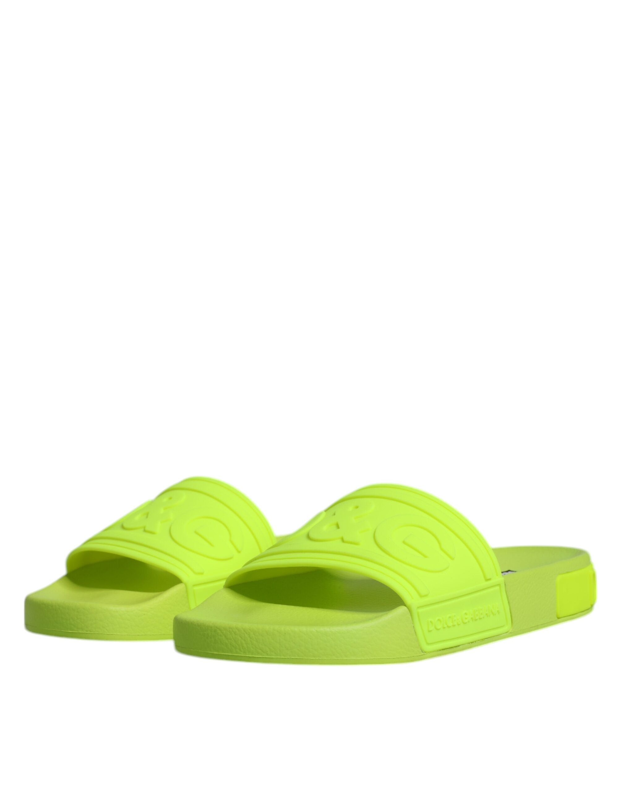 Green Rubber Slides Sandals Beachwear Shoes - ventzia